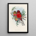 A monograph of the Trogonidae or family of trogons Pl21 - John Gould — framed artwork on a wall