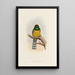 A monograph of the Trogonidae or family of trogons Pl39 - John Gould — framed artwork on a wall
