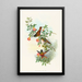 Helianthea eos - John Gould — framed artwork on a wall