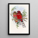 Trogon Painting by Hodgson - John Gould — framed artwork on a wall