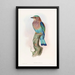 Indian Roller Painting - John Gould — framed artwork on a wall