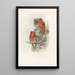 Indian Little Owl - John Gould — framed artwork on a wall