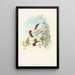 Lophornis chalybeus - John Gould — framed artwork on a wall