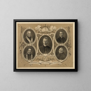 Eminent Prelates of the Catholic Hierarchy of the United States - John H Bufford's Sons — framed artwork on a wall