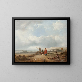 On the Shore - John H Wilson — framed artwork on a wall
