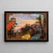Tattered Painting in transit - John Haberle — framed artwork on a wall