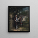 Portrait of a man and a servant carrying a wallet - John Hamilton Mortimer — framed artwork on a wall