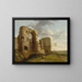 the West Gate of Pevensey Castle, Sussex - John Hamilton Mortimer — framed artwork on a wall