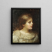 Portrait of a Girl - John Hanson Walker — framed artwork on a wall