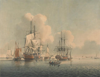 Hommes de guerre au large de Sheerness - John Harris — artwork view