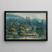 Dining room and stage offices at White Sulphur Springs - John Hazelhurst Boneval Latrobe — framed artwork on a wall