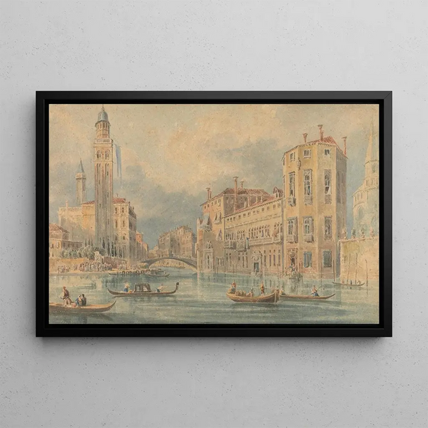 Venetian Fantasy Painting - John Henderson — framed artwork on a wall