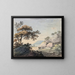 The view from the Croix-Rouge hill, Wicklow County - John Henry Campbell — framed artwork on a wall