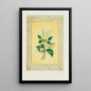 Jasmin et fleur de fraisier - John Henry Ingram — framed artwork on a wall
