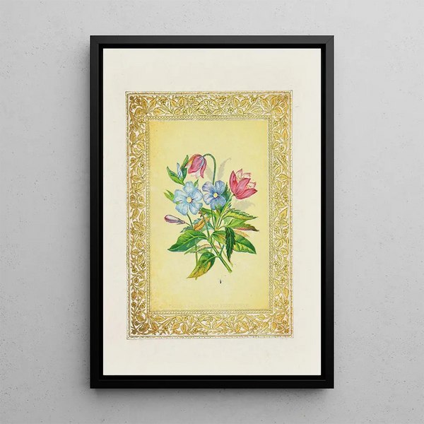 Anémone des bois et pervenche - John Henry Ingram — framed artwork on a wall