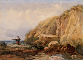 a girl collecting shells - John Henry Mole — artwork view