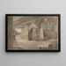 Study of a Cottage Interior - John Henry Mole — framed artwork on a wall
