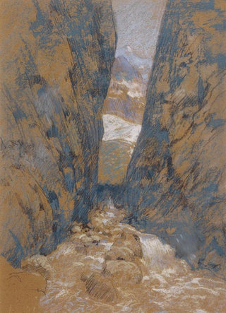 A Mountain Gorge - John Henry Twachtman — artwork view