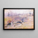End of Winter - John Henry Twachtman — framed artwork on a wall