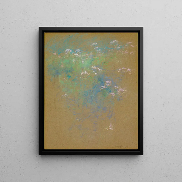 Flower Painting - John Henry Twachtman — framed artwork on a wall