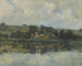French River Scene Painting - John Henry Twachtman — artwork view