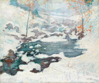 Enclosed Painting by Ice - John Henry Twachtman — artwork view
