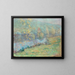 Morning Mist Painting - John Henry Twachtman — framed artwork on a wall