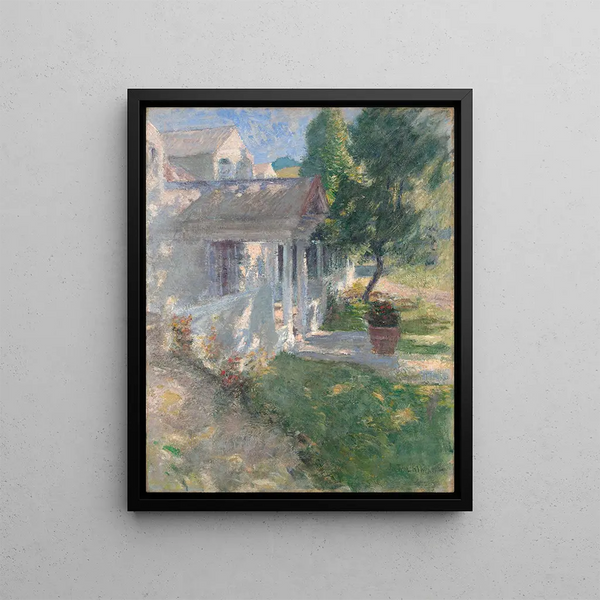 My house - John Henry Twachtman — framed artwork on a wall