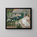 On the terrace - John Henry Twachtman — framed artwork on a wall