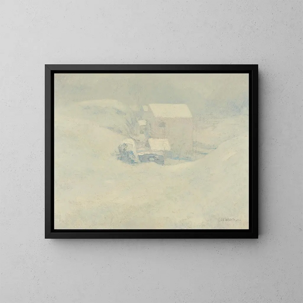 Snow - John Henry Twachtman — framed artwork on a wall