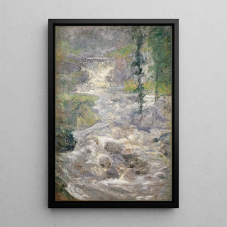 The Source of the Rainbow - John Henry Twachtman — framed artwork on a wall