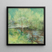 The White Bridge - John Henry Twachtman — framed artwork on a wall