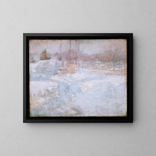 Winter - John Henry Twachtman — framed artwork on a wall