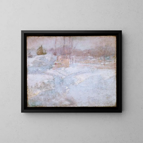 Winter - John Henry Twachtman — framed artwork on a wall