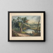 View near Jessups Landing - John Hill — framed artwork on a wall