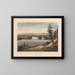 View near Sandy Hill - John Hill — framed artwork on a wall