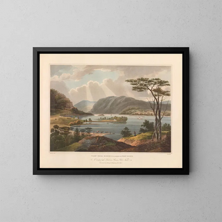 View of Fishkill towards West Point - John Hill — framed artwork on a wall