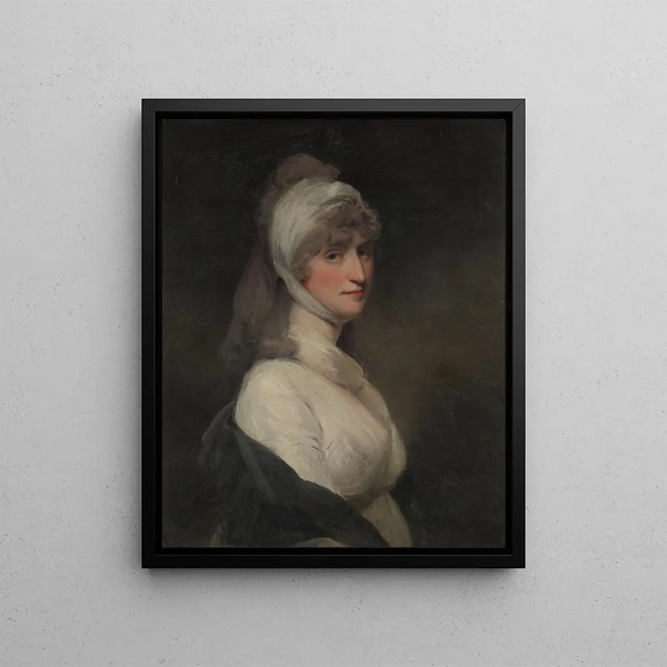 Mrs. Thomas Pechell Charlotte Clavering, who died in 1841 - John Hoppner — framed artwork on a wall