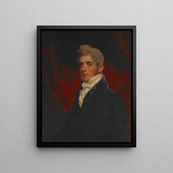 Portrait of William Inigo Jones - John Hoppner — framed artwork on a wall