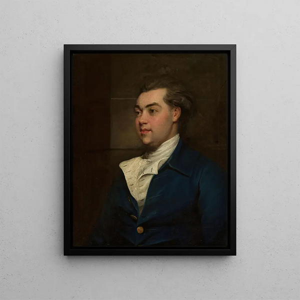 Portrait of a Man - John Hoppner — framed artwork on a wall
