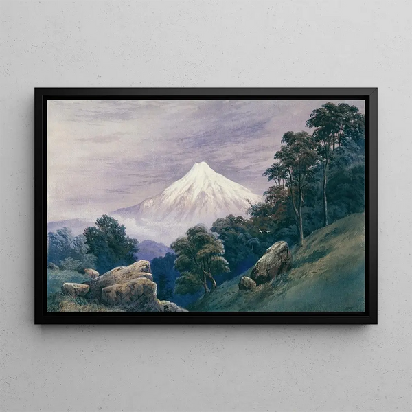 Mont Egmont - John Hoyte — framed artwork on a wall
