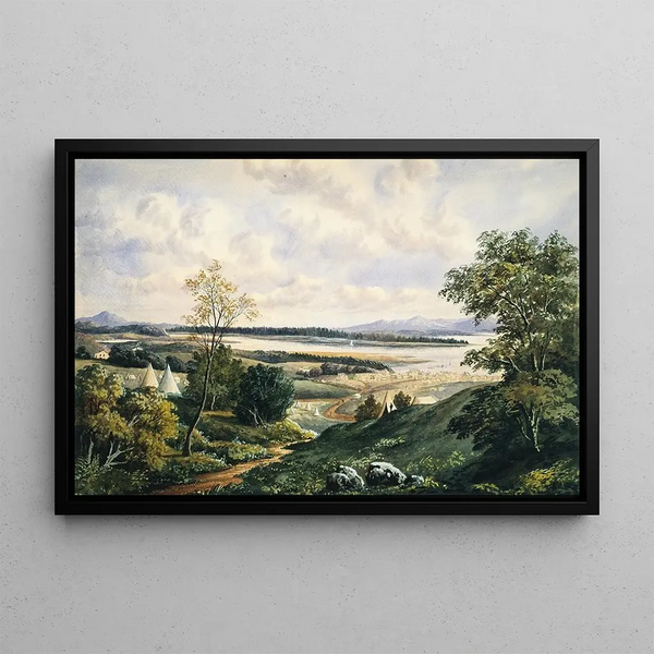 Shortland Thames Painting - John Hoyte — framed artwork on a wall