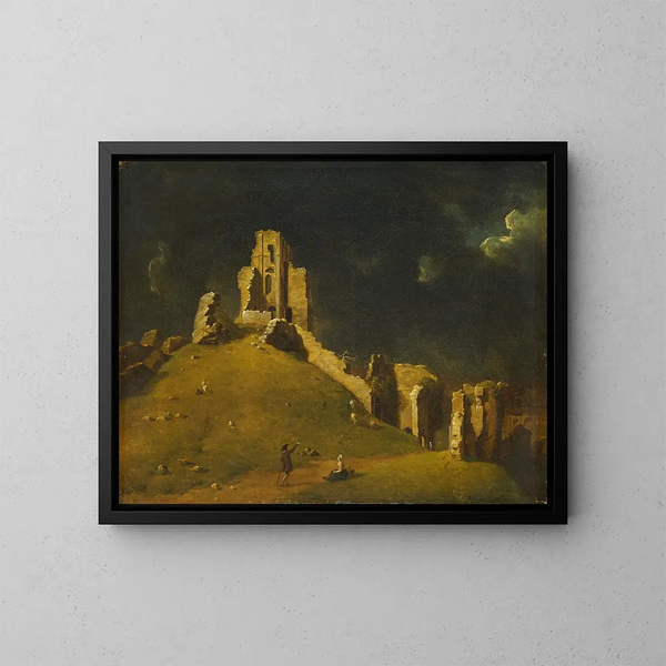 Château de Corfe, Dorset - John Inigo Richards — framed artwork on a wall