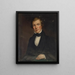 Portrait painting of Benjamin Conklin - John Insco Williams — framed artwork on a wall