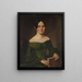Portrait of Mrs. Benjamin Conklin - John Insco Williams — framed artwork on a wall