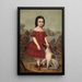 Portrait of Alice Lyons - John Jacob Hegler — framed artwork on a wall