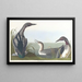 Diving Black-throated - John James Audubon — framed artwork on a wall