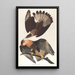 Caracara du Brésil - John James Audubon — framed artwork on a wall
