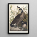 Canadian Goose Painting - John James Audubon — framed artwork on a wall
