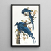 Geai de Colombie - John James Audubon — framed artwork on a wall